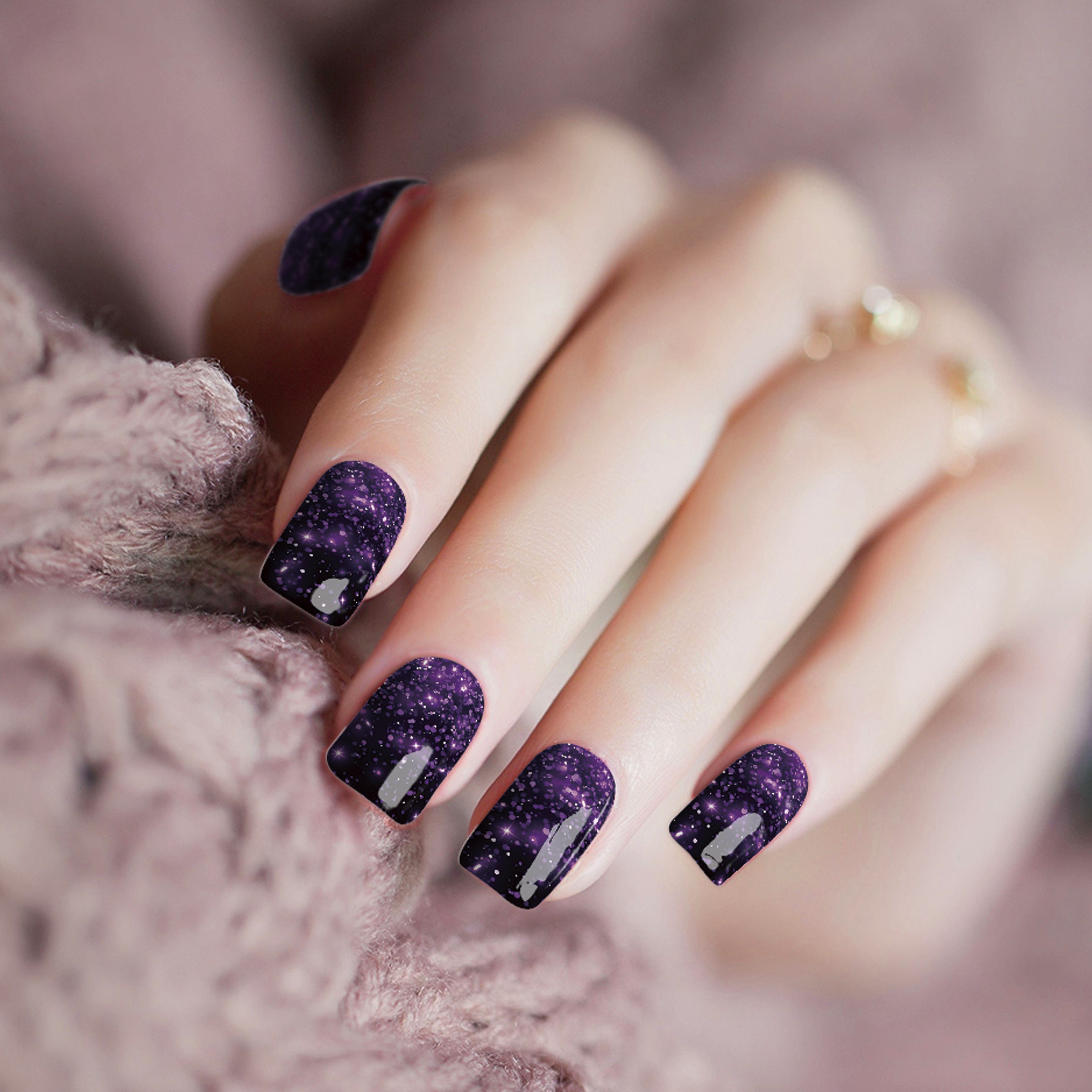 Grape Sparkle Ombré