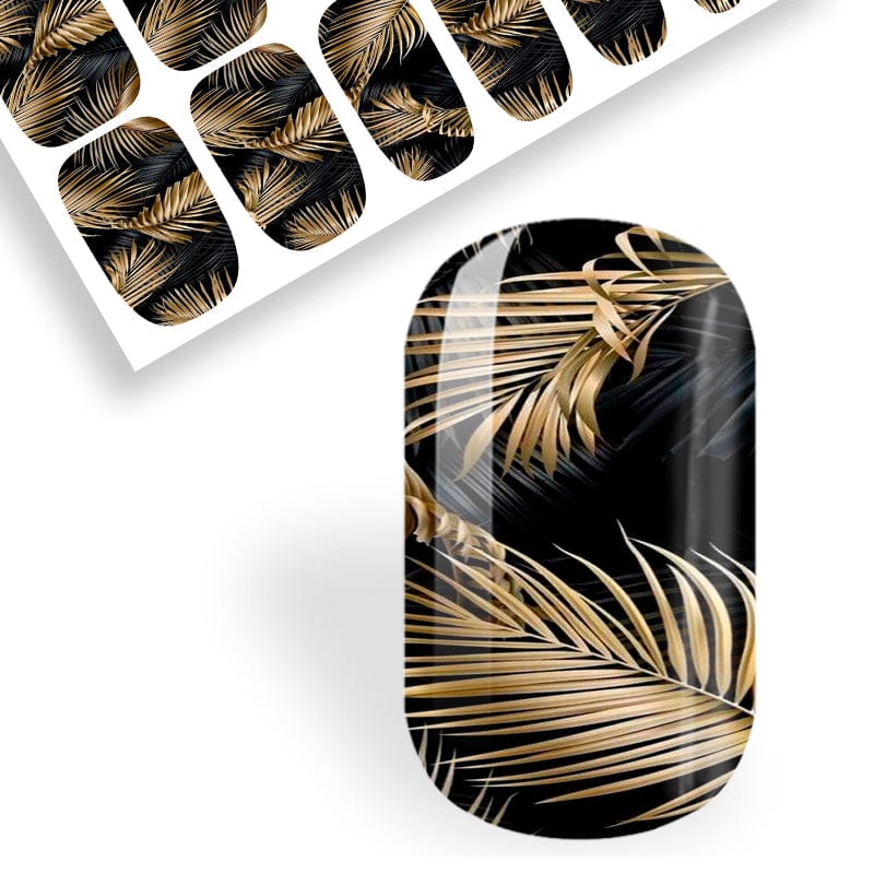 Golden Midnight Palms