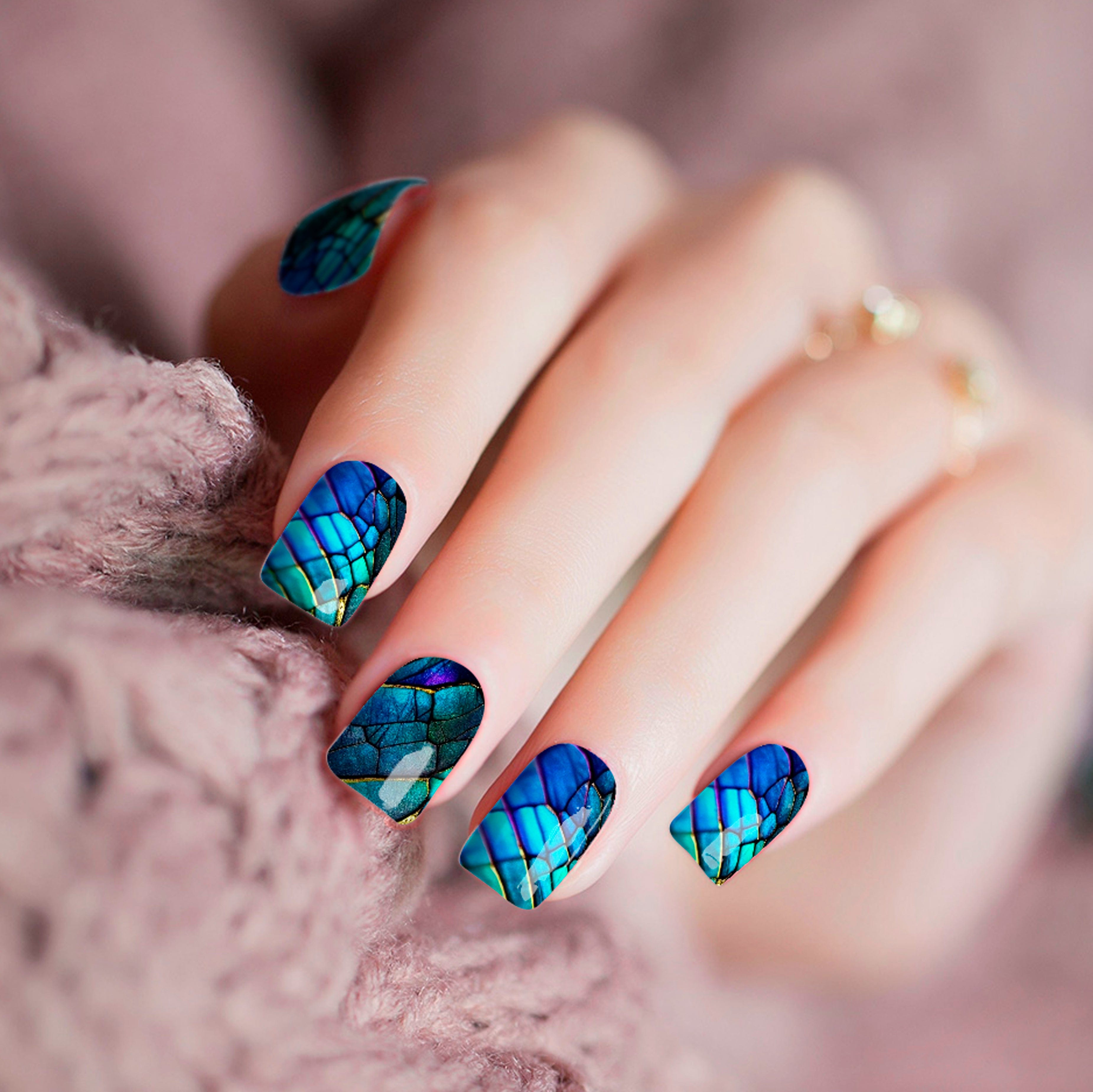Blue Snake Marble