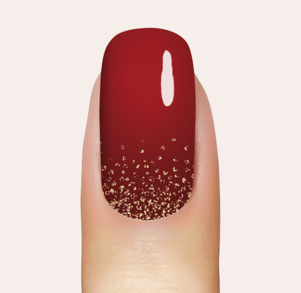 UV Gel: Red Velvet Gold