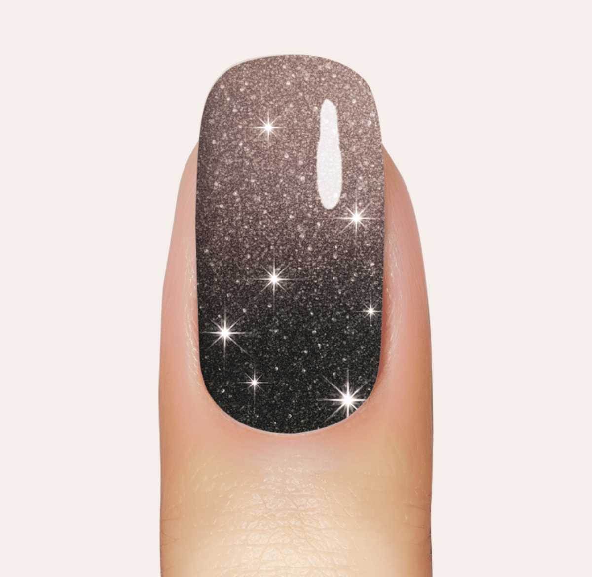 UV Gel: Pitch Glitter Ombré