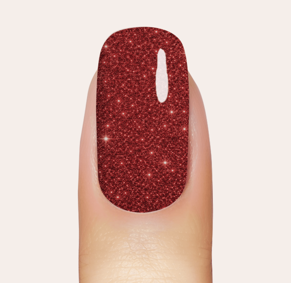 UV Gel: Red Sparkle