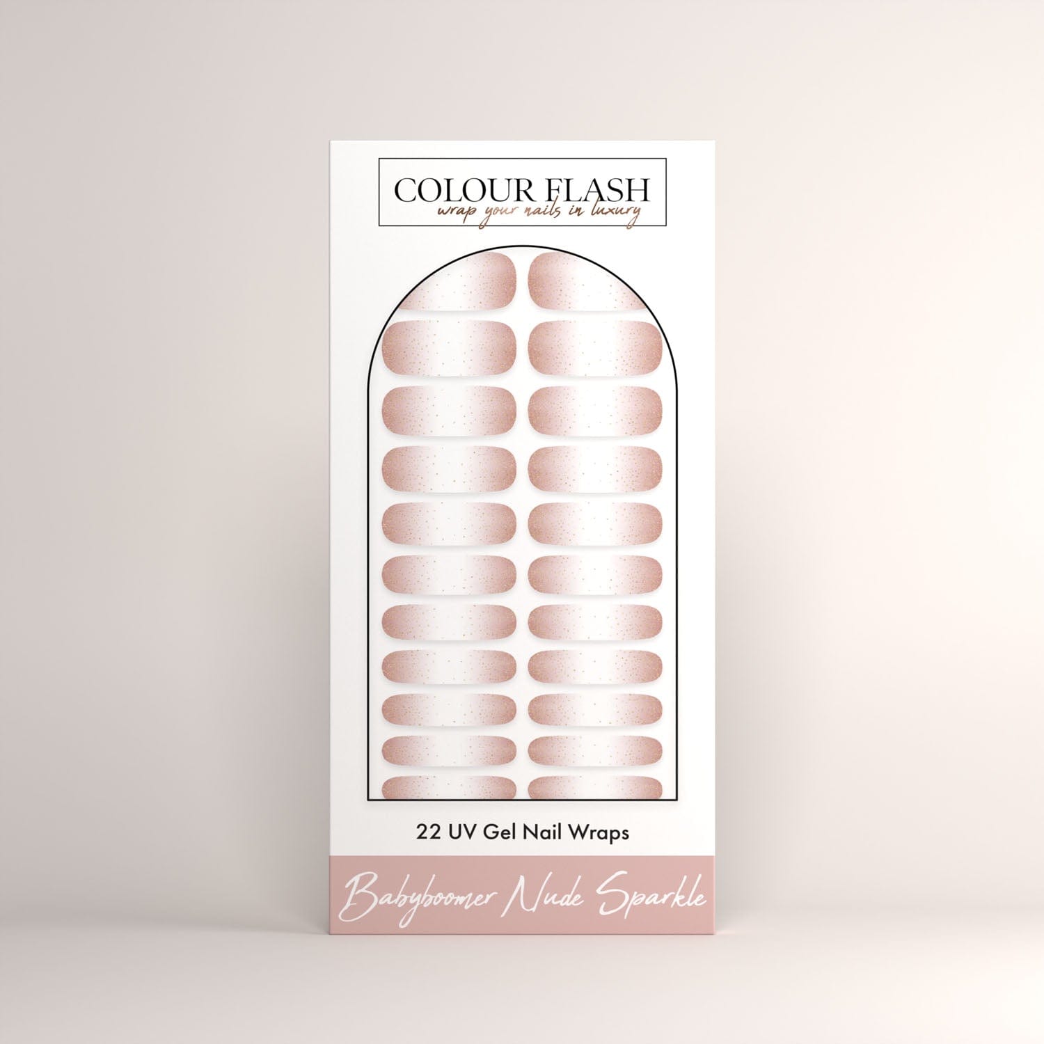 UV Gel: Babyboomer Nude Sparkle