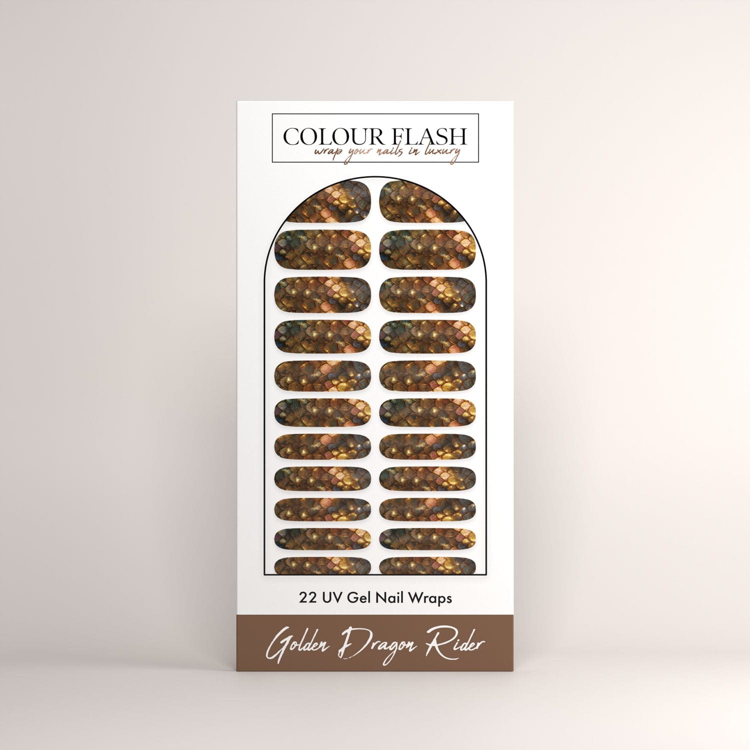 UV Gel: Golden Dragon Rider