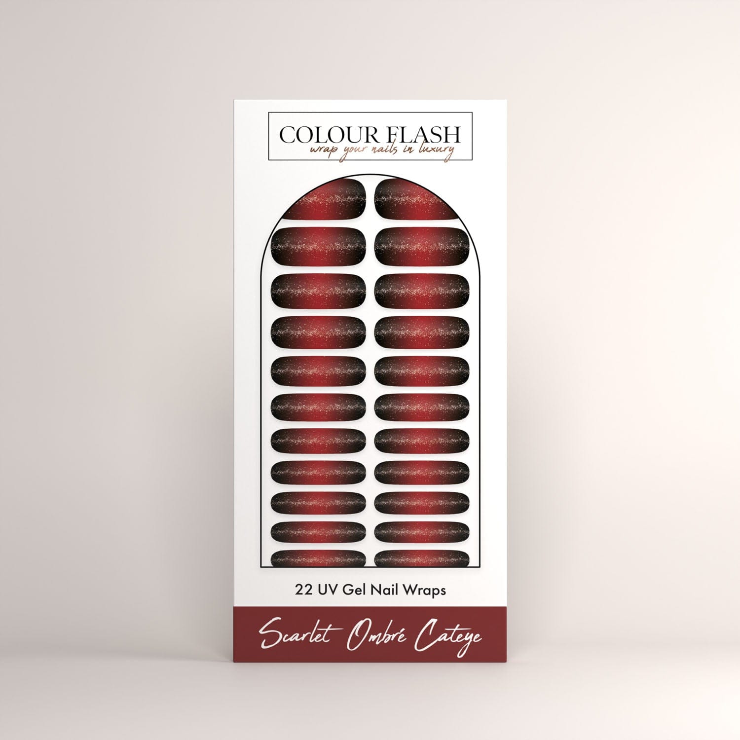 UV Gel: Scarlet Ombré Cateye