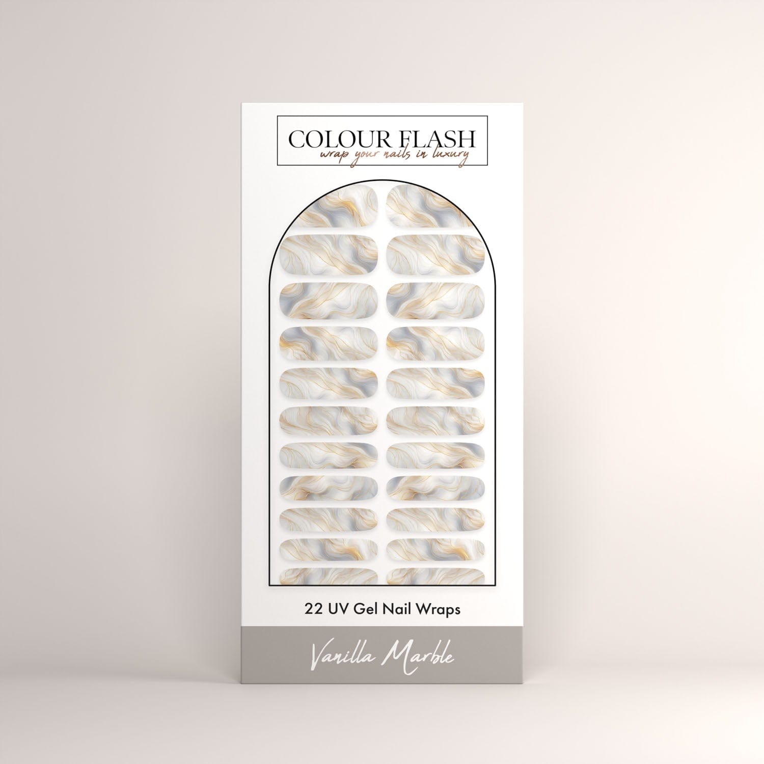 UV Gel: Vanilla Marble