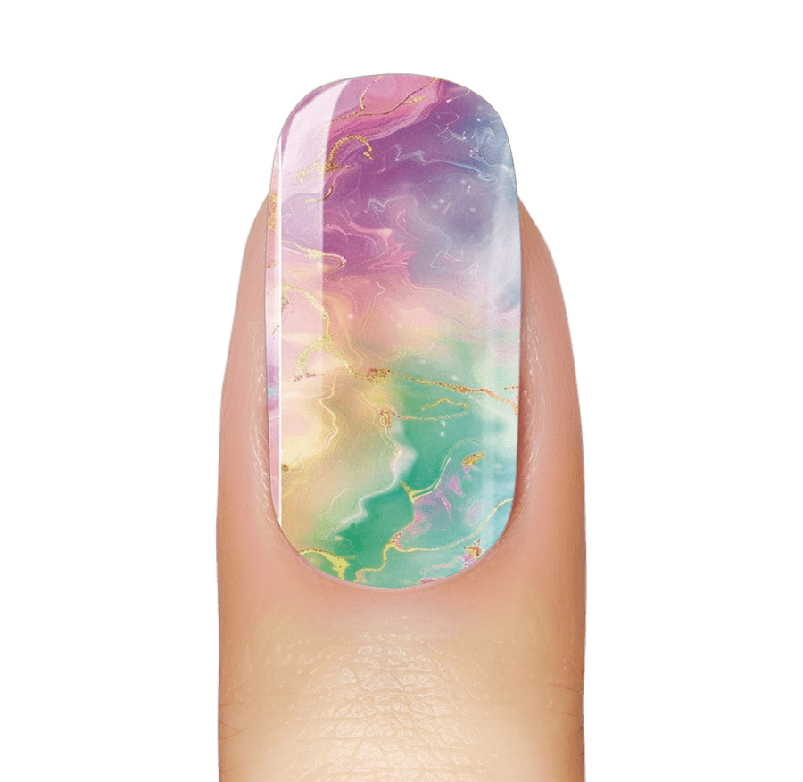 Rainbow Smudge Marble