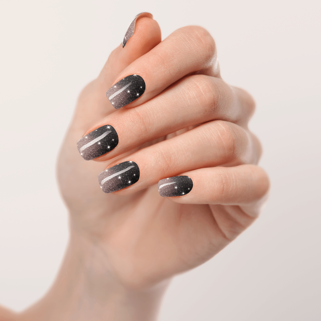 UV Gel: Pitch Glitter Ombré