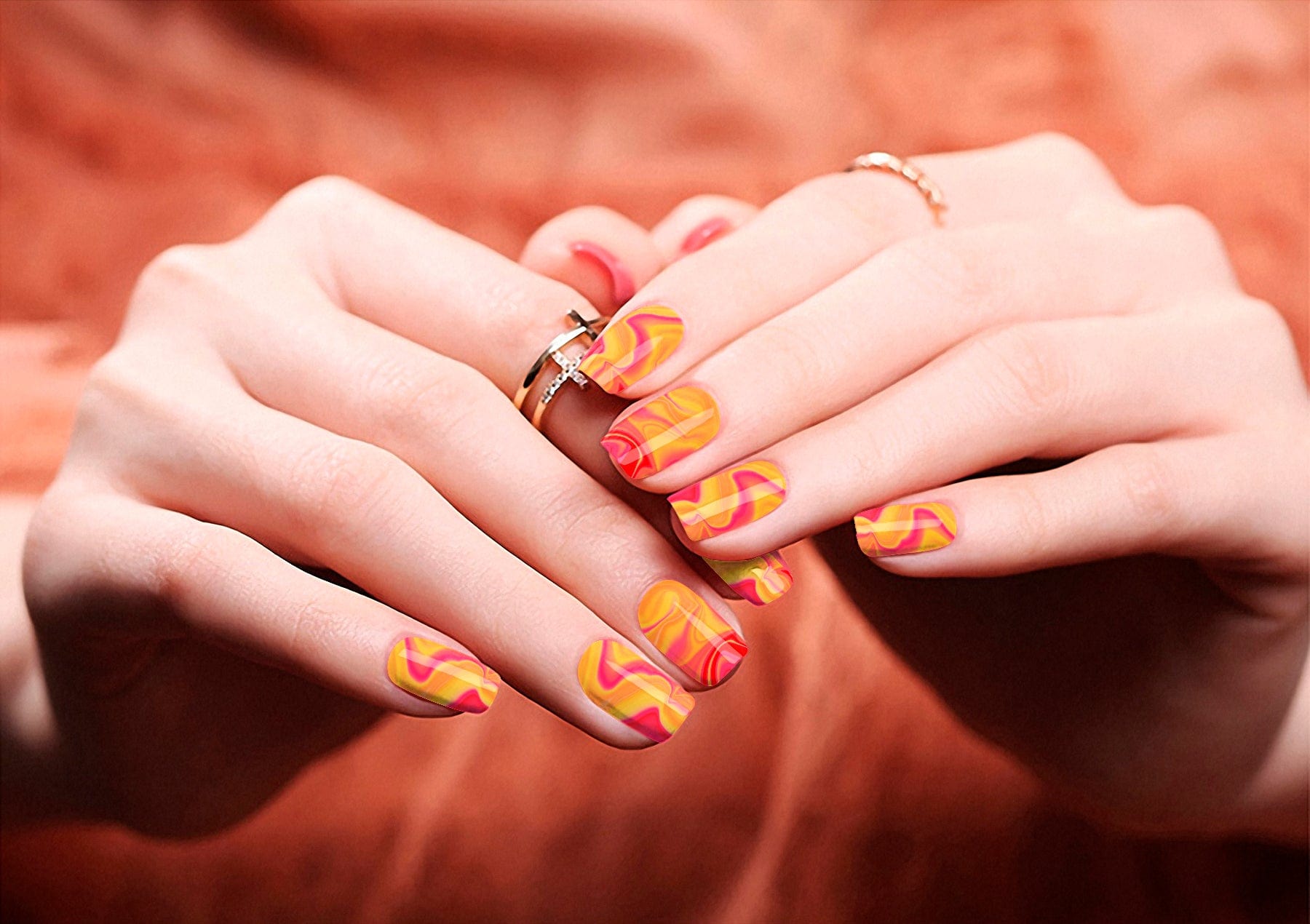 Tangerine Swirls