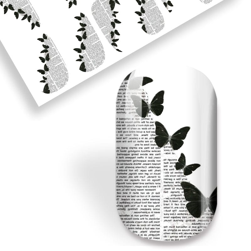 Newspaper Butterflies