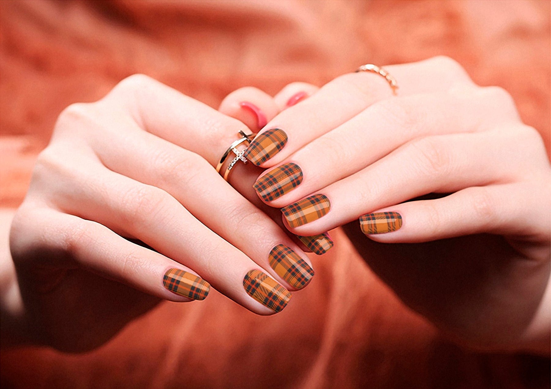 Pumpkin Spice Plaid