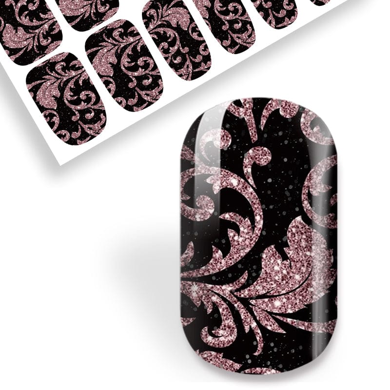 Pink Bling Damask