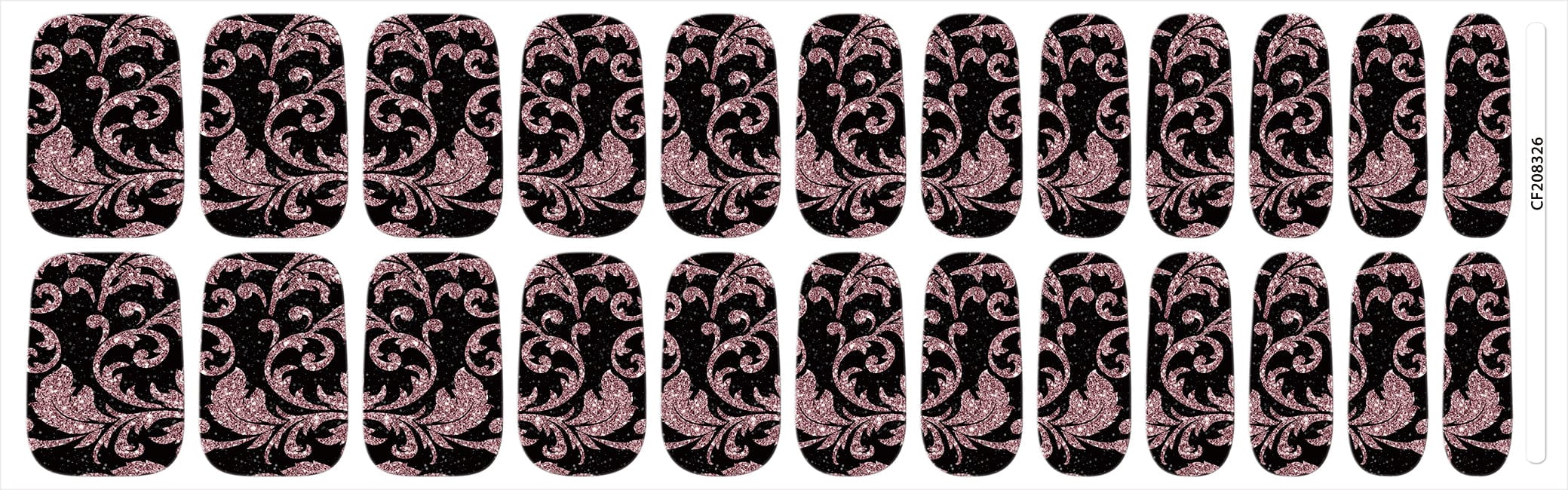 Pink Bling Damask